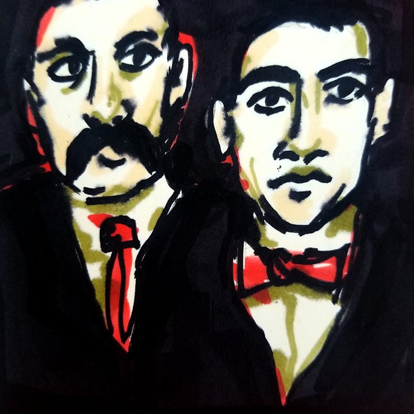 Sacco & Vanzetti Print, 5x7in